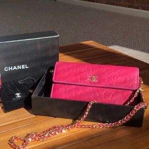 Authentic Chanel Camellia WOC